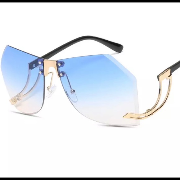 🆕Irregular Rimless Sunglasses - Picture 4 of 4